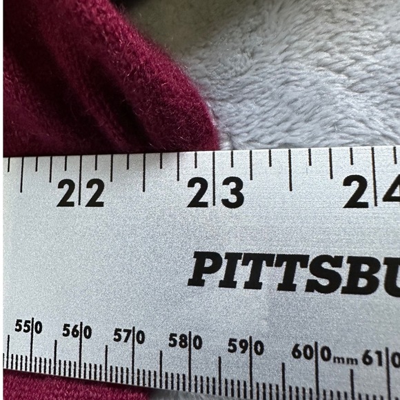 GRANT THOMAS Mens Burgundy Two Ply Pullover Cashmere Polo Sweater XL - Picture 10 of 10